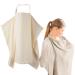 Gklwej breastfeck for on the go soft and breathable breastfeeding ceiling Musselin multi -purpose hitch -hitting hill breastfeeding cotton for mother outdoors puck cloth car seat cover Khaki Khaki breastfeck for on the go
