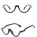 KDOQ Semi Rimless Blue Light Blocking Glasses for Women - Rhinestone Anti Eyestrain UV Protection Computer Glasses - Stylish & Comfortable Black Frames - Buy Online on GoSupps.com