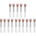 15 Pieces Tapered Blusher Brush Ergonomic Rounded Handle High Density Cheek Makeup Brush Bronzing Powder Brush - Buy Online on GoSupps.com