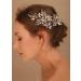 Deniferymakeup Bridal Hair Comb Bridal Hair Vine Crystals Bridal Wedding Hairpiece Wedding Hair Vine Pearl Hair Vine with Comb for Women and Girls (Style 5) - Buy Online on GoSupps.com