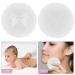 Sibba Large Fluffy Powder Quack - 10.2 cm Ultra-Hood Washable Velor Make-up Tool for Loose Powder - White | Reusable Face & Body Applicator - Buy Online on GoSupps.com