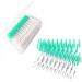 Interdental Brushes Silicone Cleaner - 160 Pack | Teeny Brushes for Food Debris | Refill Packs in Green - Buy Online on GoSupps.com