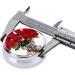 Red Roses Printed Round Pill Box - 3 Compartment Mini Portable Travel Organizer for Vitamins & Medications - Buy Online on GoSupps.com