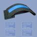 AONEDAY Back Extensor & Massage Device | Back Stretch Trainer for Lumbar Pain Relief & Relaxation - Blue - Buy Online on GoSupps.com
