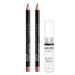 NYX PROFESSIONAL MAKEUP Slim Lip Pencil (Peakaboo Neutral) + Butter Gloss (Sugar Glass Clear) 3-Pack Bundle Pack Of 3 (Slim Lip Pencil - Peakaboo Neutral & Butter Gloss) 1 Count (Pack of 3)