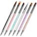 Dajidafu 6 Pieces Nail Brush Set Elegant 3D Patterns Washable Powder Pole Flower Pens Thin Nib Anti-slip Handle Manicure Accessories - Buy Online on GoSupps.com