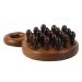 Foytoki comb degenerate ridge for curly hair degenerate ridge wooden ridge for hair wooden ridge for hair pimples massage comb scalp ridge 12.00x8.30cm brown