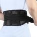 Utoo Back Support Belt for Lower Back Slipped Disk Arthritis Sciatica Pain Injury Repair Men&Women Back Brace Posture Corrector Lumbar Support Belt Lightweight Breathable Black Waist 31"-39" (M) M Black