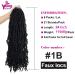Youngther 24 Inch Faux Locs Crochet Hair 6-Pack - Pre-looped Synthetic Braiding Hair for Black Women (1B) - Buy Online on GoSupps.com