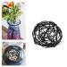Eggone 1Pcs DIY Flower Frog Floral Cage Vase Filler for Home Decor Twistable Floral Frog Japanese Ikenobo Ikebana Floral Arrangement Fixer Tool Bendable for Vase Mouth (Black)