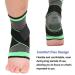 Beister Ankle Brace Compression Support Sleeve - 1 Pair, M Gray & Green | For Men and Women - Sprain, Plantar Fasciitis, Joint Pain Relief - Buy Online on GoSupps.com