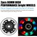Kutrick Light Up 80mm Inline Skate and Kick Scooter Rear Wheels - LED Flashing Replacement Pair in Black (2pcs) - Buy Online on GoSupps.com