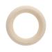 Wooden Baby Teether - Durable & Washable Teething Rings for Infants | Safe & Smooth Design (73mm) - Buy Online on GoSupps.com