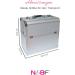 N&BF Professional Aluminum Nail Case - Large 35x22x36 cm Silver Beauty Storage with Foldable Compartments - International Shipping Available - Buy Online on GoSupps.com