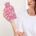 Pink Butterfly Hot Water Bottle with Plush Cover - Ideal Hand Warmer for Adults & Children | 26.5x15.3cm - Buy Online on GoSupps.com