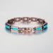 Yinox Women's Vintage Pure Copper Bracelet with 12 Magnetic Tabs - Magnetic Hardship Jewelry for Health & Style - Buy Online on GoSupps.com