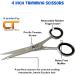 Createch Tools CT Hair Scissors Set - 6 Hair Cutting & 4 Trimming Barber Scissors, Razor Edge Blades for Professional & Home Use - 2-Piece Set - Buy Online on GoSupps.com