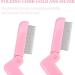 GCQQ Folding Eyelash Separator Comb - Metal Teeth Pink Lash Comb for Eyelash Lift and Brow Waxing - Buy Online on GoSupps.com