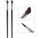 FRAGLOW Eyeliner Brush Fine Angled - PRO Precision Gel Eye Liner Makeup Brush -Ultra Thin Slanted Flat Angle - Premium Quality - Cruelty Free Synthetic Bristles Bright Black