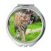 Mirror Compact Mirror animal big cat blur pocket mirror portable mirror