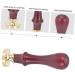 WOONEKY 2 Pcs Dispensing Plate Tool Vintage Wax Seal Stamp Handle Cosmetic Accessory Stamper Wooden Handle - Buy Online on GoSupps.com