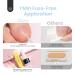 Buy Beetles Press on Toenails - 24 PCS Blue Glitter Short Square Full Cover Acrylic False Nails | Perfect Fit 12 Sizes Available - Sea of Tranquility - Buy Online on GoSupps.com