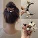 Pearl Bow Hairpin Sweet Plush Ponytail Fixed Hair Claw Oversize Fashion Hairgrips Elegant Hair Soft T3M1 Hea Clip for Girl Beige - Buy Online on GoSupps.com