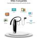 New bee Bluetooth Earpiece V5.0 Wireless Handsfree Headset with Microphone - 24 Hrs Driving & 60 Days Standby Time - for iPhone, Android, Samsung, Laptop, Trucker Driver - Black - Buy Online on GoSupps.com