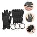 minkissy 1 Set Led Dry Gloves Nail Art Accessory Uv Manicures Gloves Shield Gloves Guantes Uv Gloves Nail Gloves Nail Striping Tapes Nail Art Supplies Anti Gloves Accessories Anti-black Pvc - Buy Online on GoSupps.com