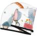 Hair Towel Wrap for Fast Drying | Button Closure Hair Turban | Quick-Dry Head Towel - Animals in Transport Design - Buy Online on GoSupps.com