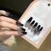 Temperament manicure new black gradient manicure wearing handmade nail long nail patch.(M) - Buy Online on GoSupps.com