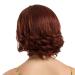 Buy Brown Curly Bob Wig for Women - Short Wavy Synthetic Hair Anime Party 80s Style - International Shipping Available - Buy Online on GoSupps.com