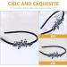 FRCOLOR Embellished Headband Crystal Rhinestones Fashion Headband Women Rhinestone Flower Headband Wedding Party Hair Hoop Band Hairband Headwear Flower Hair Accessories Color 4 - Buy Online on GoSupps.com