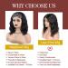 MORICA Short Wavy Headband Wig for Black Women - 16 Inch Synthetic Shoulder Length Bob Wig with Headband Attachment in Natural Black - Buy Online on GoSupps.com