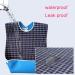 Mingze Waterproof Bibs for Adults - Washable Apron with Crumb Catcher for Men & Women - Red Clothing Protection - Buy Online on GoSupps.com