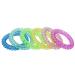 Sensory Stretchy Kids Coil Bracelets, 6 Pack Funny Speech and Communication Aid Bracelet Fidget Toys for Boys Girls with Autism ADHD Anxiety or Special Needs - Assorted Colors (Rainbow A)