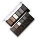 6 Colors Shimmer Matte Eyeshadow Palette Cosmetic Palette Long Lasting Smokey Eye Makeup(#2)