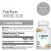 Solaray L-Lysine 500mg VegCaps - Supports Healthy Cognitive Function, Immune System, GI Function, Bones, Joints & Skin - Buy Online on GoSupps.com