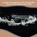 JUNMEIDO 1PC Bridal Headband with Ribbon Wedding Hair Piece Wedding White Flower Simulation Pearl Floral Bridesmaid Hair Pieces Gold Leaf Hair Vine Bridal Tiara for Bride Bridesmaid Girl Photo Party - Buy Online on GoSupps.com