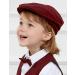 Mint Green Baby Boys Flat Cap - Herringbone Tweed Newsboy Hat 6-12 Months Red - Buy Online on GoSupps.com