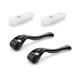 Redodo 2 beard rollers (0.5 mm / 1 mm) for the dermaroller microneedle roller scar roller beard growth and beard roller beard growth