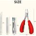 Professional Stainless Steel Toenail Clippers for Thick Nails - 4PCS Kit for Man & Seniors - Buy Online on GoSupps.com