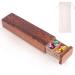 Wooden Weekly Pill Organizer 1 time a Day -Daily Pill Box 7 Day Travel-Friendly Safe Travel 7 Day Pill Box Travel Pill Case Perfect for Tracking Weekly Medication Box(Sapele)