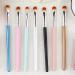 WOIWO 6 PCS Fiber Eyeshadow Brushes - Colorful Plastic Handle Applicators for Perfect Eye Makeup | Shop Internationally - Buy Online on GoSupps.com