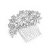 Housoutil Comb Rhinestone Headpiece Wedding Hair Clip Rhinestone Hair Clip Bridal Hair Clip Rhinestone Hair Accessories Wedding Veils Pearl Tiara Bride Hair up Rhinestones