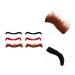 Fomiyes 18 Couples Halloween False Eyebrows & Facial Hair | Cosplay Props & Christmas Jewelry | International Shipping Available - Buy Online on GoSupps.com