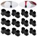 Heel Cap Protectors for High Heel Shoes | U Shape 4 Sizes Black 12Pairs | Anti-Slip Noise Reducing High Heel Protector Replacement Heel Protectors Tip Covers for Stiletto and Pumps Tips
