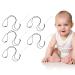 Sensory Chew Chain Gum Massager 5 Pcs Baby Teething Necklace - Food Grade Silicone (White) - Buy Online on GoSupps.com