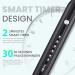 7AM2M Sonic Electric Toothbrush for Adults and Kids One Charge for 90 Days with 6 Brush Heads 5 Modes with 2 Minutes Build in Smart Timer Roman Column Handle Design (Black) Black No Travel Case - Buy Online on GoSupps.com