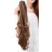 S-noilite Claw on Ponytail Clip in Hair Extension 18 inch 145g Curly - Light Brown | Long Wavy Pony Tail Piece - Buy Online on GoSupps.com